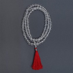 Sphatik Mala Full Diamond-Cut